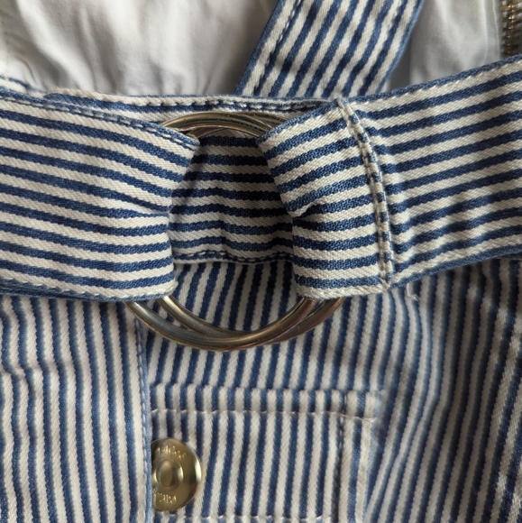 Chloé authentic toddler girl romper wide legged striped denim 2T - Picture 3 of 10